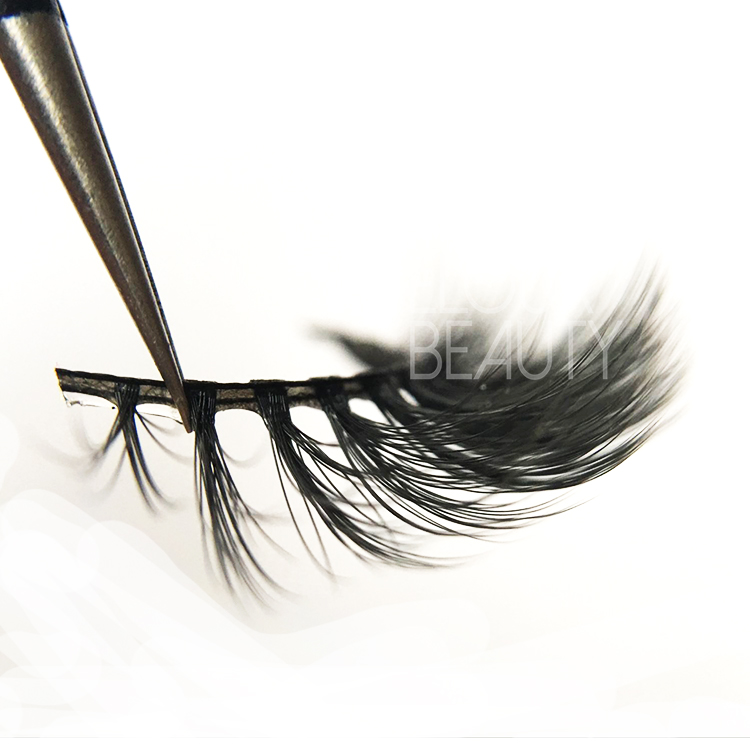 3D mink faux natural lashes in wholesale price E72